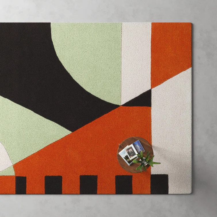 Kazu Rd863 Area Rug In Green / Brown