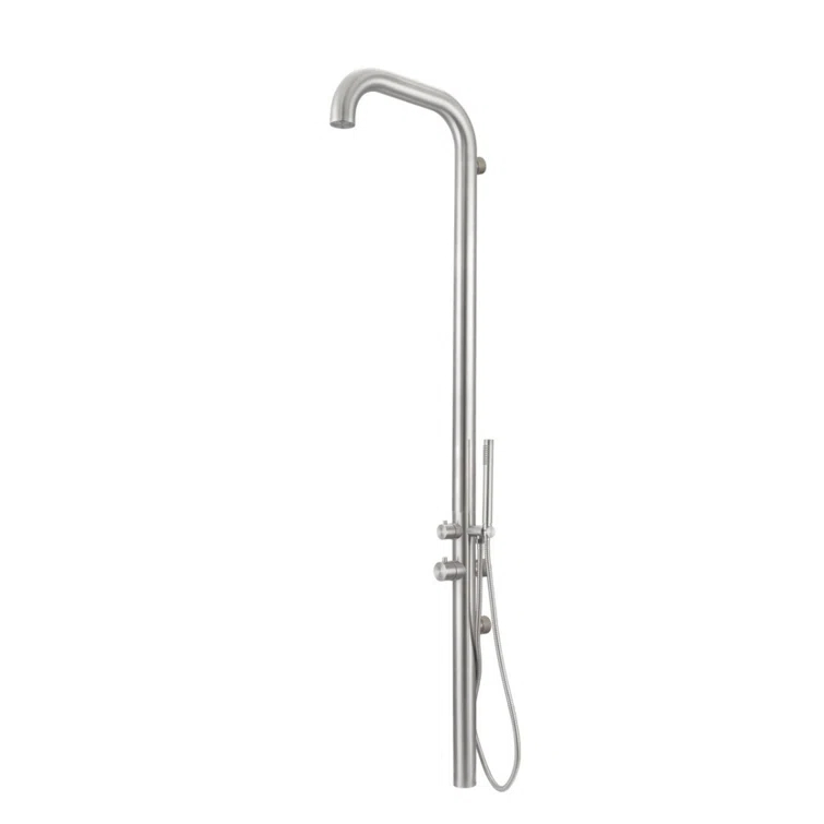 Pulsar 07 Wall Mounted Outdoor Shower with Hand Shower