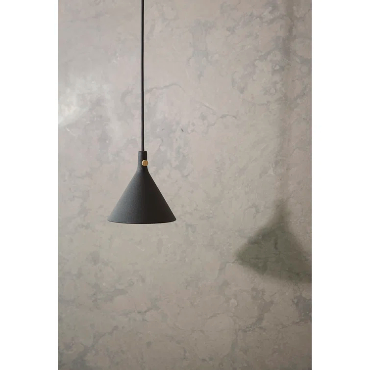 Audo Copenhagen Cast Mini Pendant Light in Black Aluminum