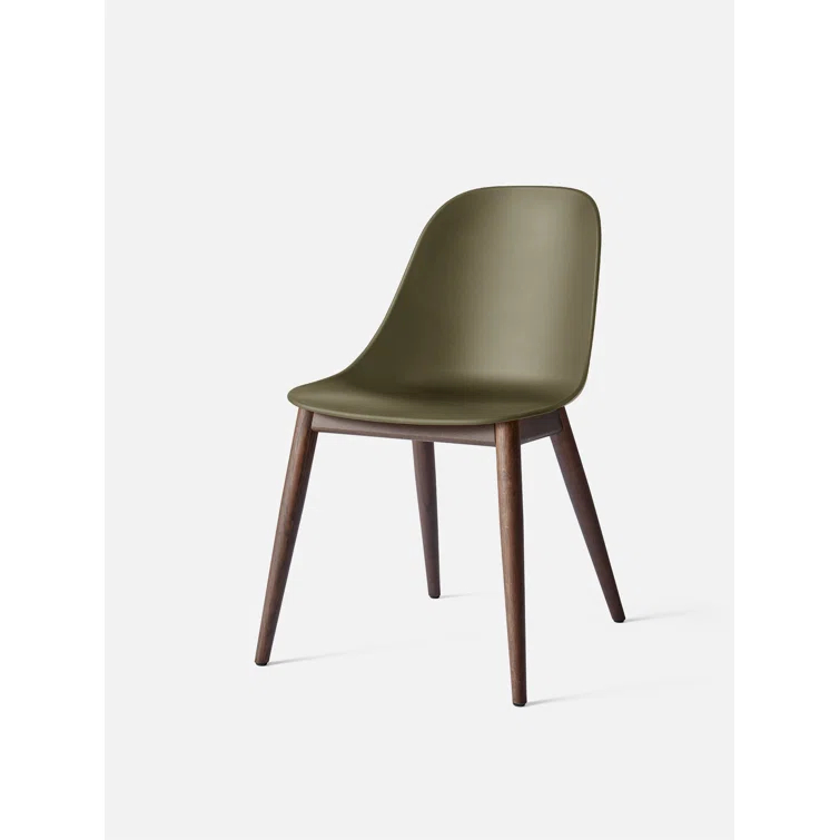 Harbour Khaki High Back Side Chair in Natural Oak