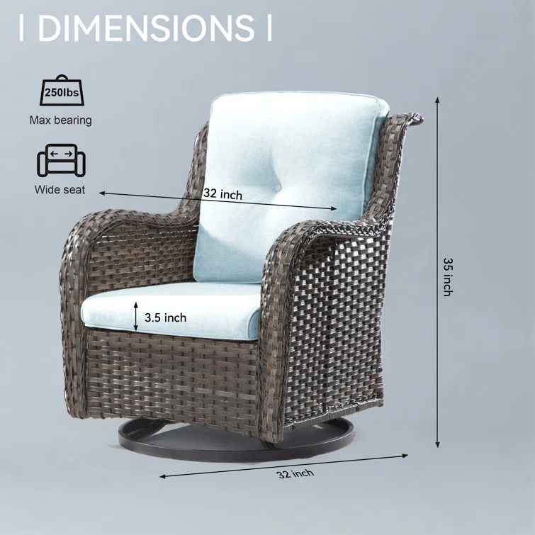 Outdoor Dining Armchair with Cushion