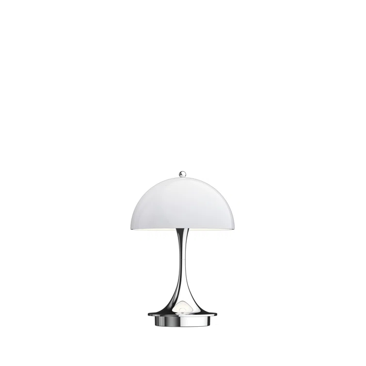 Portable White Opal Acrylic LED Table Lamp
