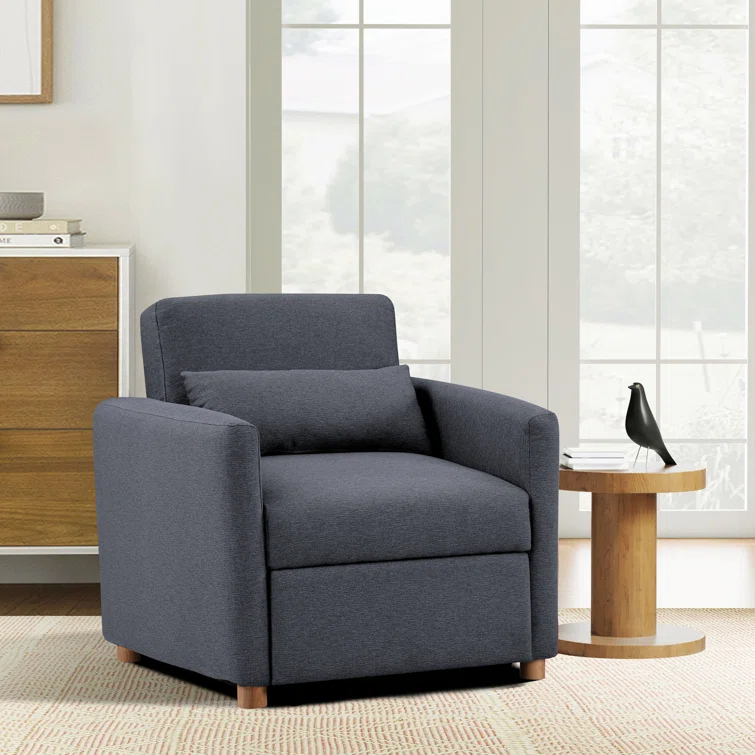 Serta Cooper 36" Convertible Sleeper Accent Chair with Cushion