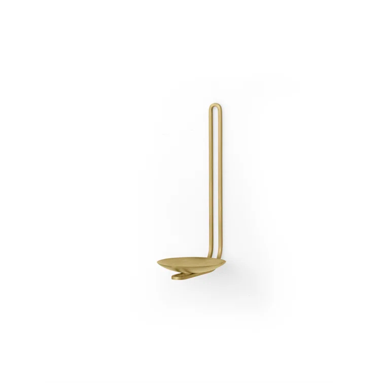 Medieval Elegance Brass Wall Candle Holder Sconce