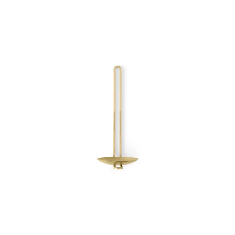 Medieval Elegance Brass Wall Candle Holder Sconce