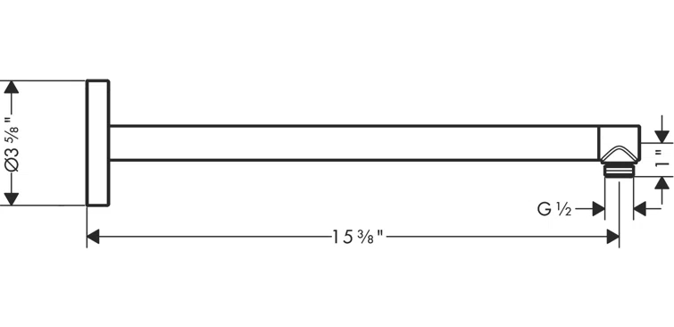 AXOR ShowerSolutions 15-Inch Showerarm