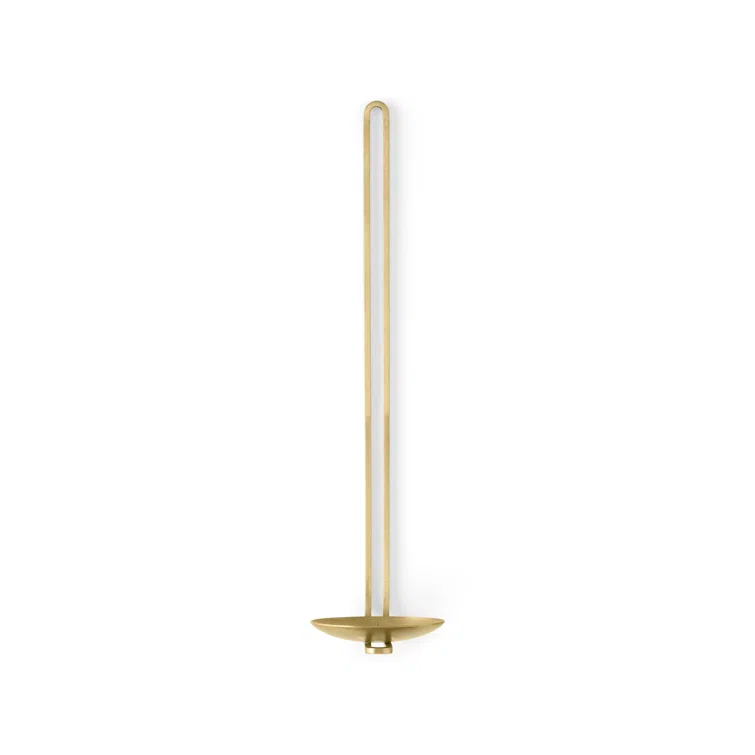 Medieval Elegance Brass Wall Candle Holder Sconce
