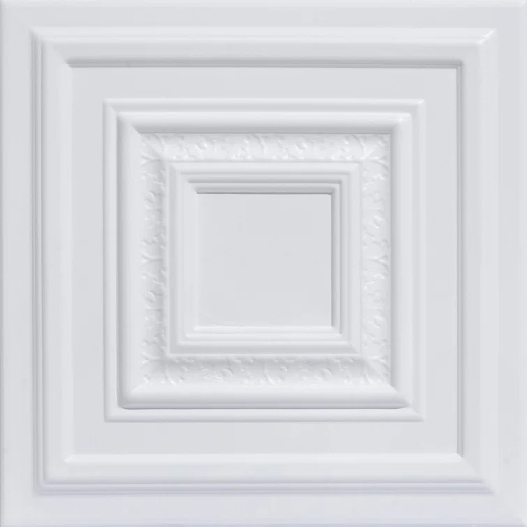Chestnut Grove 1.6 ft. x 1.6 ft. Polystyrene Glue-up Ceiling Tile (Set of 96)