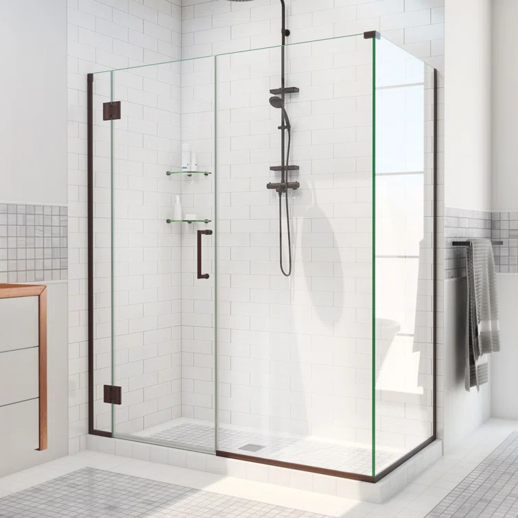 Unidoor-X 60'' W x 30.375'' D x 72'' H Frameless Rectangle Shower Enclosure