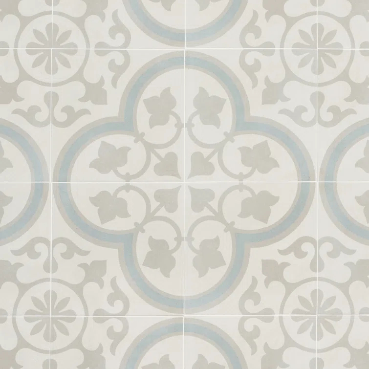 Plumeria 9" x 9" Porcelain Field Tile (10.65 sq. ft./ Case)