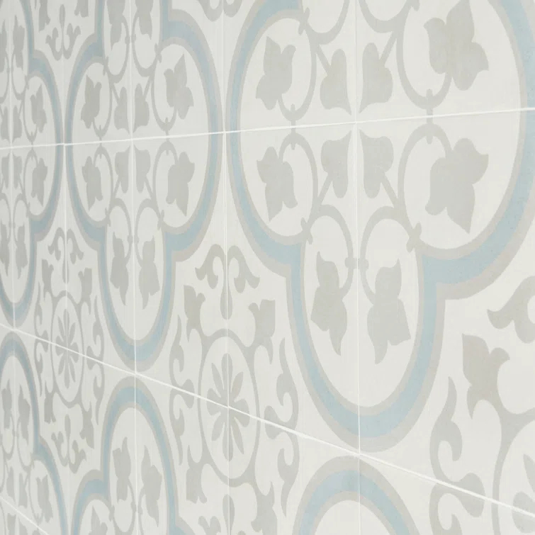 Plumeria 9" x 9" Porcelain Field Tile (10.65 sq. ft./ Case)