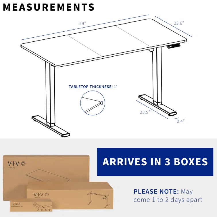 Adjustable Metal Base Standing Desk