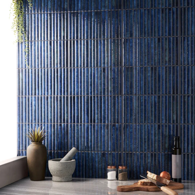 Canu 5.9 In. x 11.81 In. Polished Fluted Ceramic Subway Wall Tile (9.68 Sq. Ft. / Case)