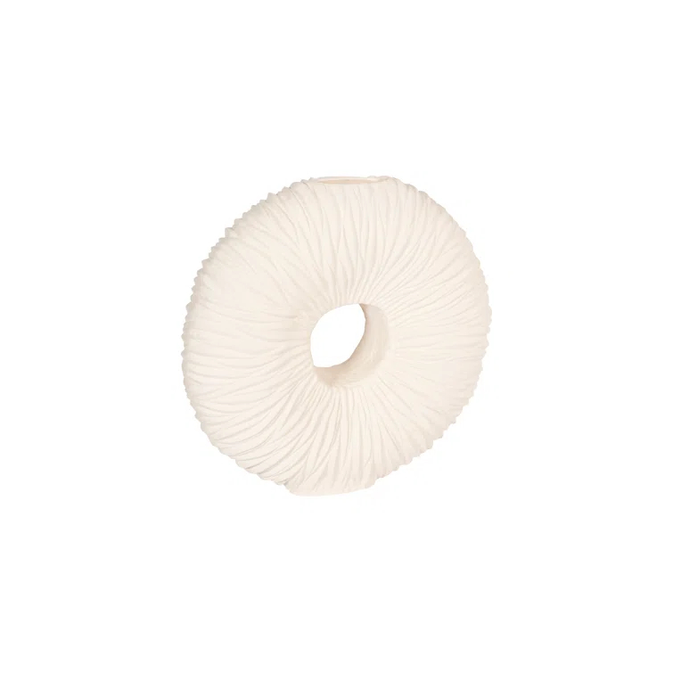 Phillips Collection Waves Off White 28" Indoor / Outdoor Resin Floor Vase