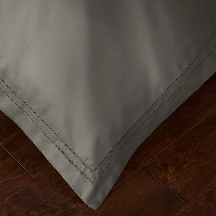 Charcoal Queen Egyptian Cotton 3-Piece Duvet Cover Set