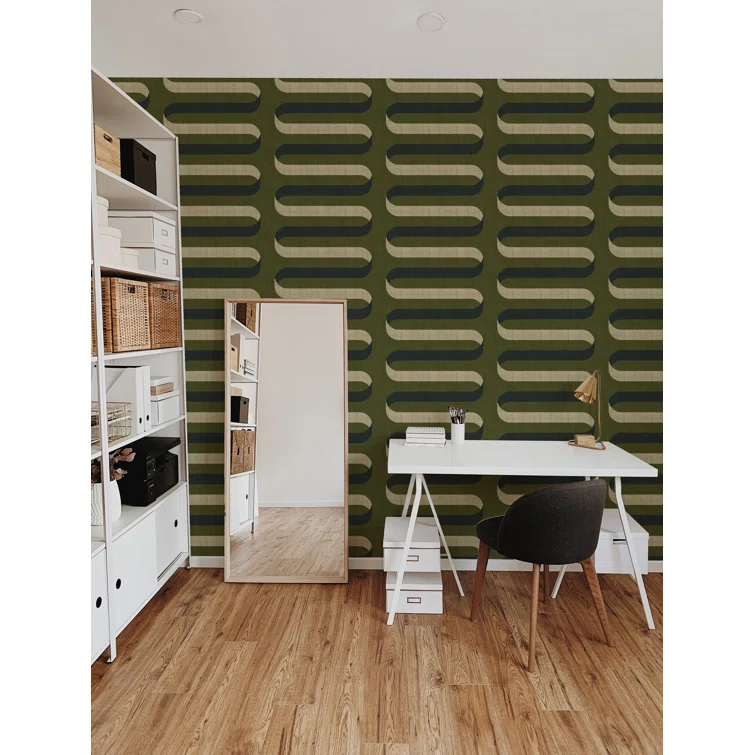 Folding Ribbon Peel & Stick Wallpaper Roll