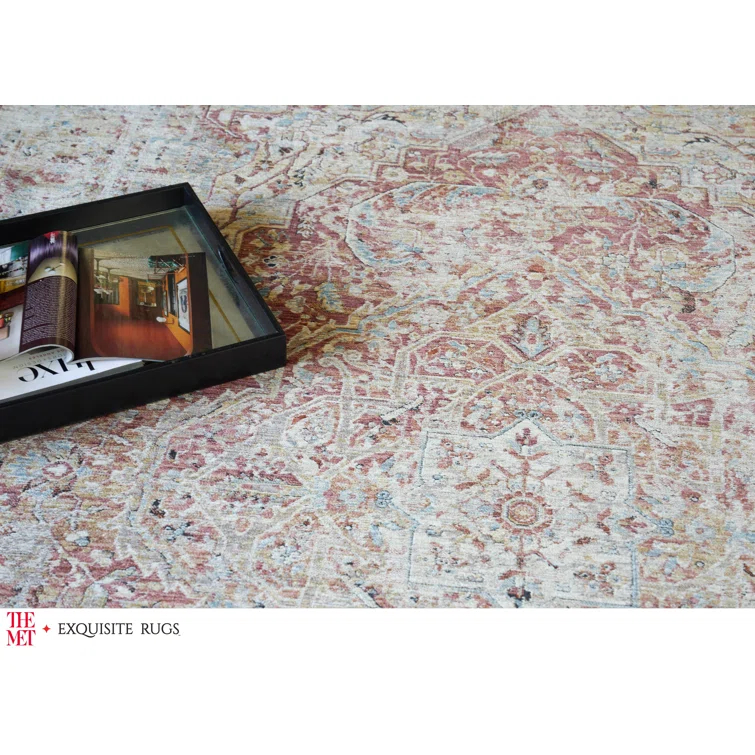 The Met x Exquisite Rugs Antique Beige/Rust Area Rug