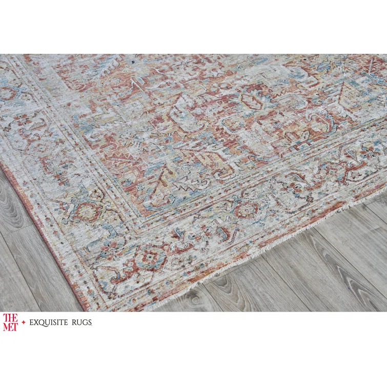 The Met x Exquisite Rugs Antique Loom Rust/Beige Area Rug
