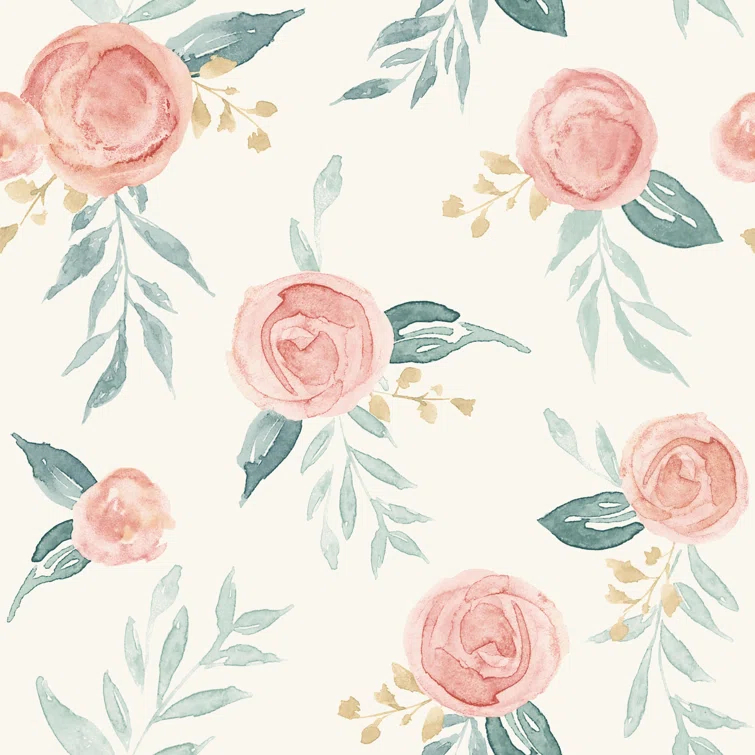 Watercolor Roses Wallpaper