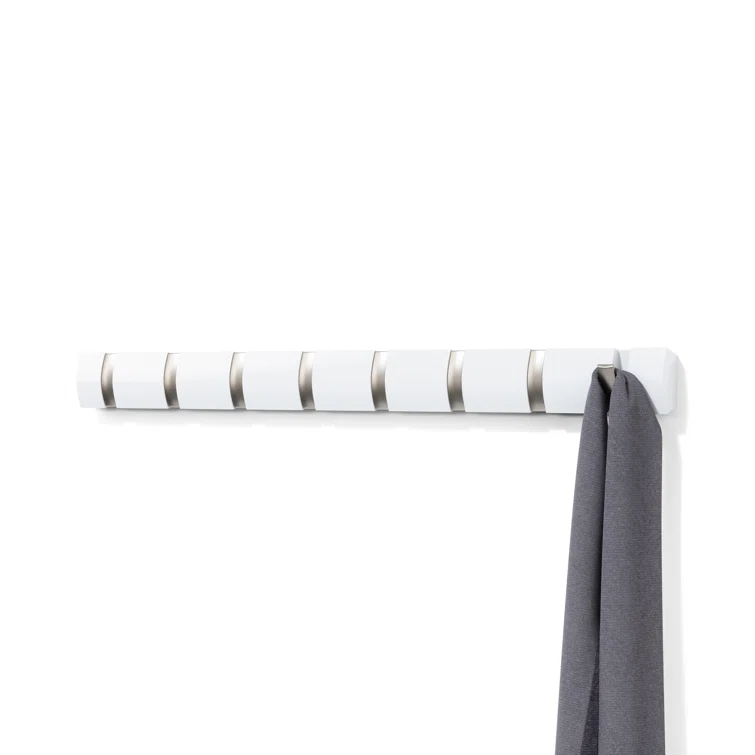Flip 8 - Hook Solid Wood Coat Rack