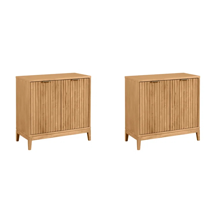 Jasper 2-Pack Solid Wood Accent Cabinet or TV Stand