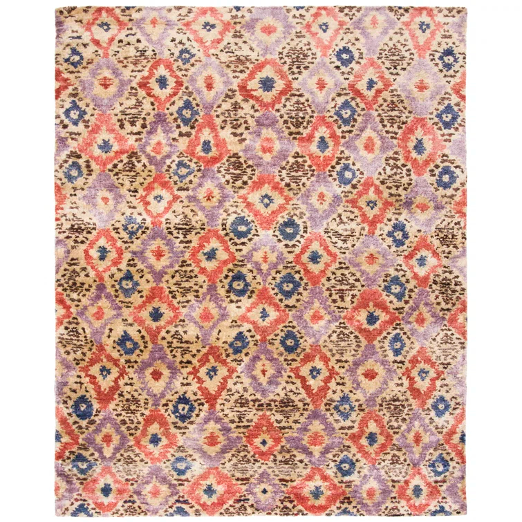 Safavieh Luxor Hand Knotted Banana Silk Geometric Rug