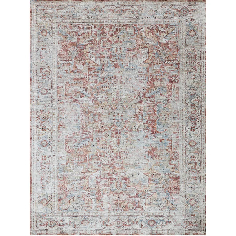 The Met x Exquisite Rugs Antique Loom Rust/Beige Area Rug