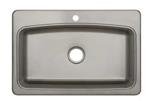 22.0625'' L Drop-In Single Bowl Stainless Steel Kitchen Sink