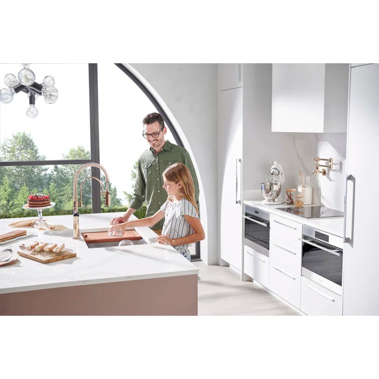 Ruvati Workstation Rounded Corners Undermount Ledge Kitchen Sink with Accessories