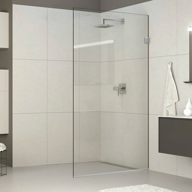 Milan 30" W x 60" H Frameless Fixed Glass Panel