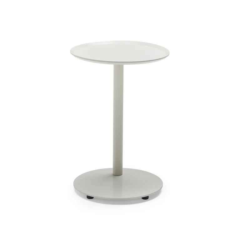 Putty Aluminum Outdoor Circular Side Table