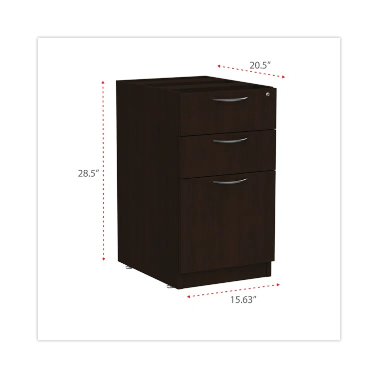 Valencia 15.63'' Wide 3 -Drawer File Cabinet