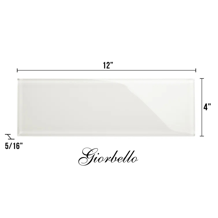 Glass Subway 4" x 12" Wall Tile