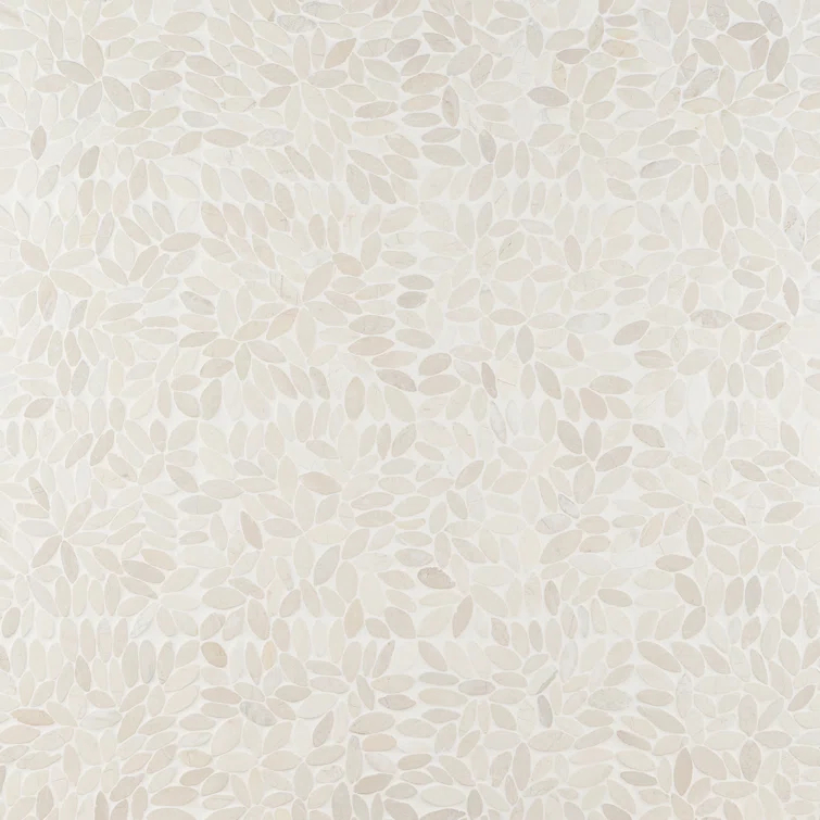 Picturesque Flower 11.81 in. x 11.81 in. Natural Stone Floor and Wall Mosaic Tile (0.97 Sq. Ft. / Each)
