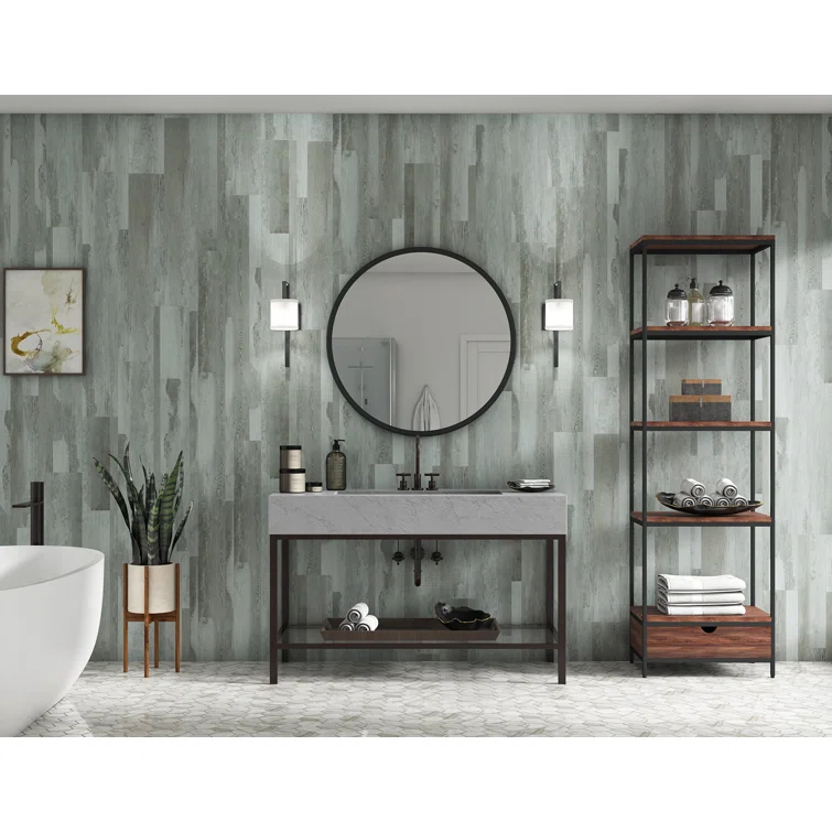 Weekend Warrior 1.5mm Thick x 7-in W x 48-in L 3-mil Luxury Vinyl Plank