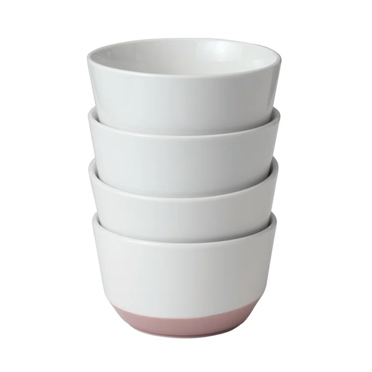 Austin Libbey 28-Ounce Porcelain Soup Salad Bowl, Set Of 4