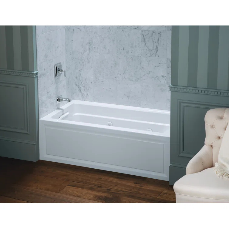 Archer® 60" x 32" Drop In Whirpool Acrylic Bathtub