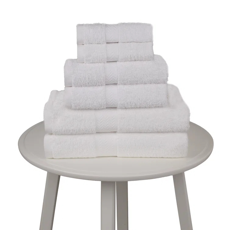 Martex 6 Piece Luxury Cotton Towel Set, 2 Bath Towels, 2 Hand Towels, 2 Washcloths 500 GSM 100% Ring Spun Cotton Highly Absorbent Soft Towels for Bathroom For Everyday Use, Hotel & Spa