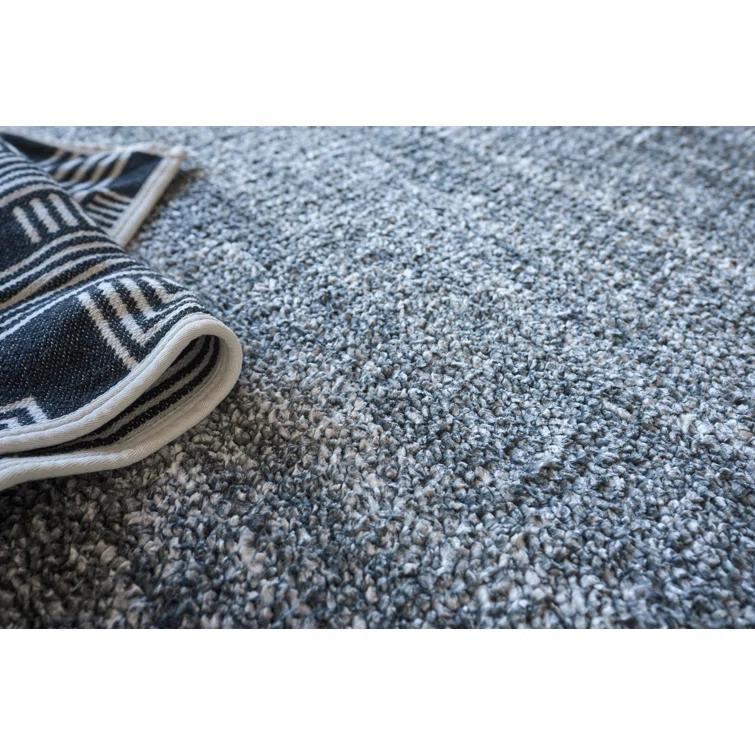 Charcoal Hand-Knotted Wool and Viscose 10' x 14' Area Rug