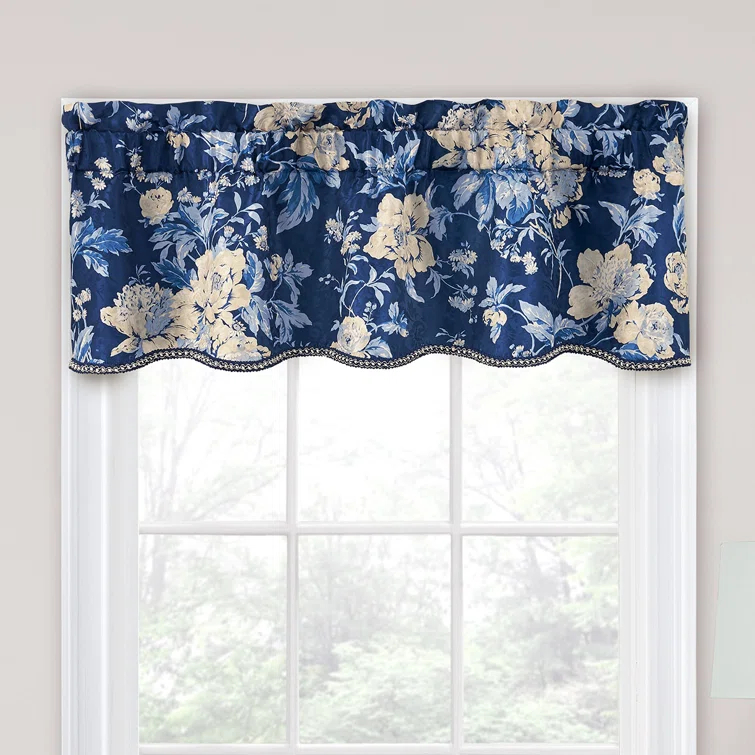 Forever Yours Floral 52" Curtain Window Valance