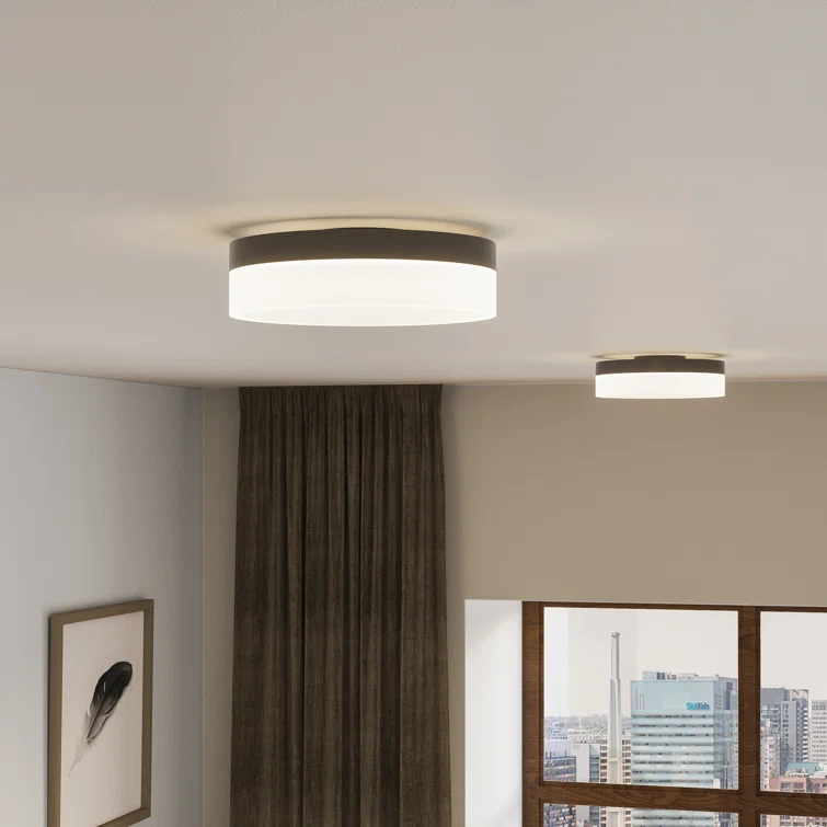 Danica Single Light Acrylic LED Flush Mount