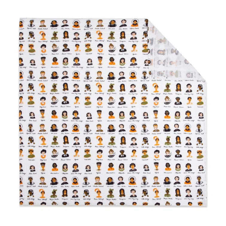 Women in History Muslin 100% Cotton Swaddle