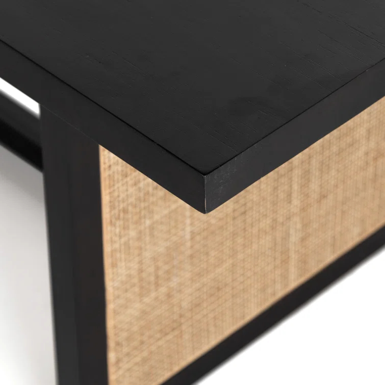 Yvette Woven Rectangle Dining Table (84")