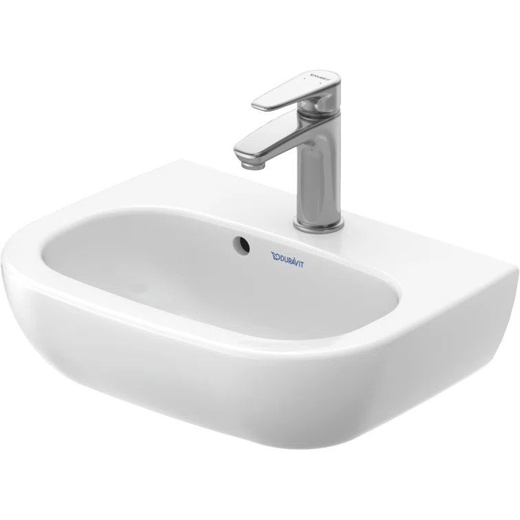 D-Code Ceramic 18" Bathroom Sink with Overflow