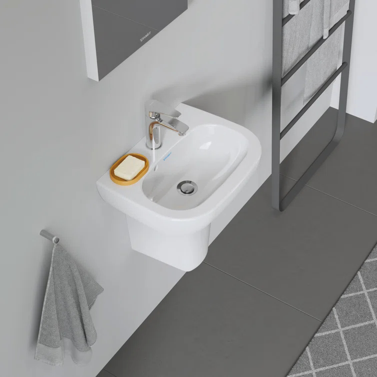 D-Code Ceramic 18" Bathroom Sink with Overflow