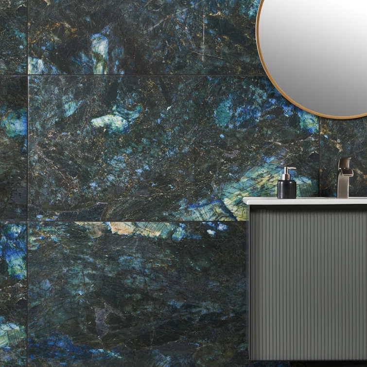 Calla Onyx 24" x 47" Porcelain Marble Look Wall & Floor Tile (15.49 Sq. Ft. / case)