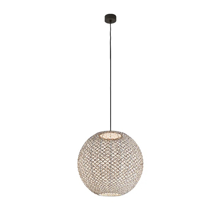 Nans 1 - Light Black LED Sphere Pendant