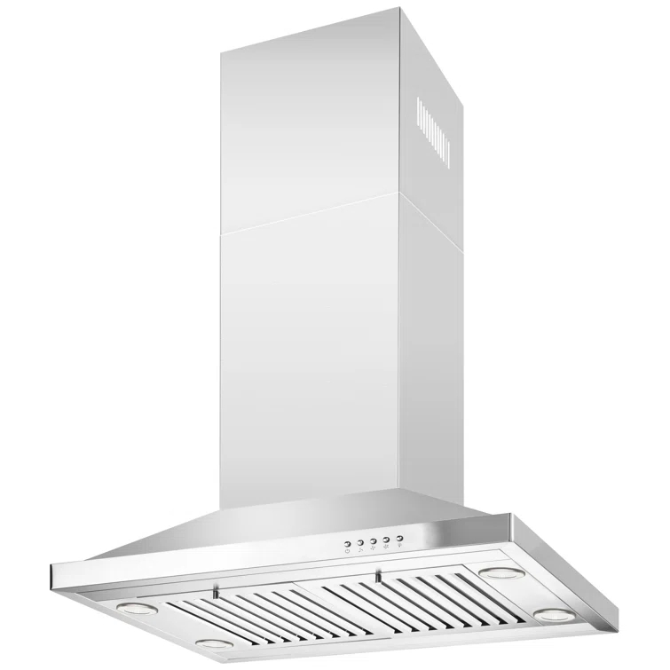 Blue Ocean 30" Stainless Steel 760 CFM Convertible Island Range Hood