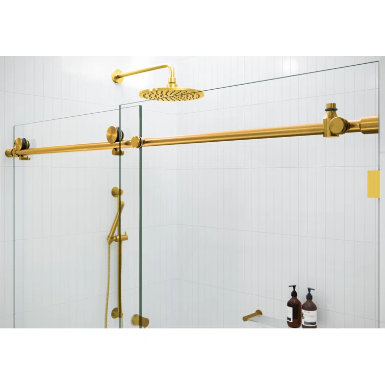 Equinox 56 - 60 in. x 78 in. Fully Frameless Tinted Sliding Shower Door