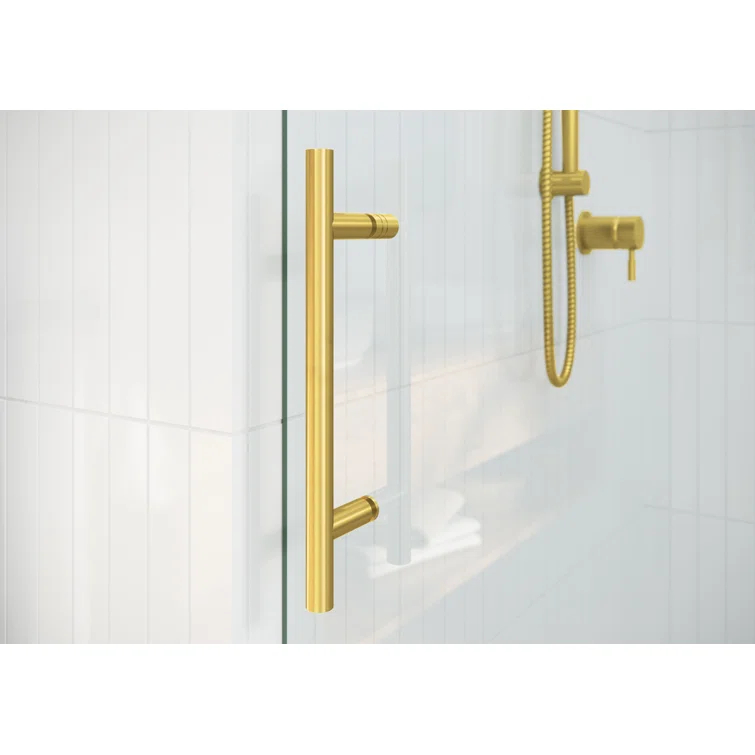 Equinox 56 - 60 in. x 78 in. Fully Frameless Tinted Sliding Shower Door